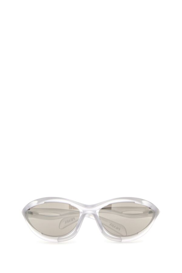 Prada Woman Transparent Acetate Sunglasses