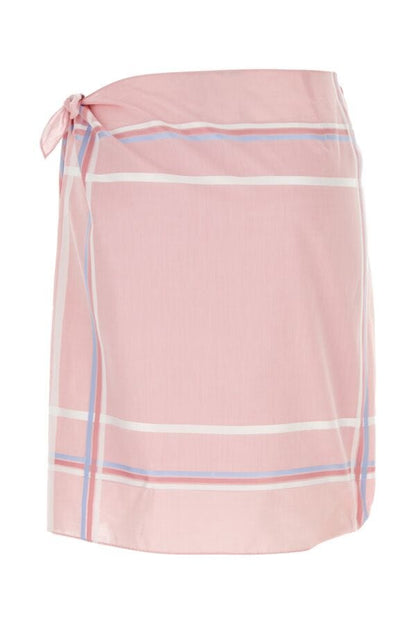 Prada Woman Pink Cotton Skirt