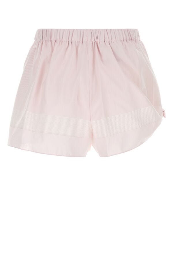 Prada Woman Pastel Pink Cotton Shorts