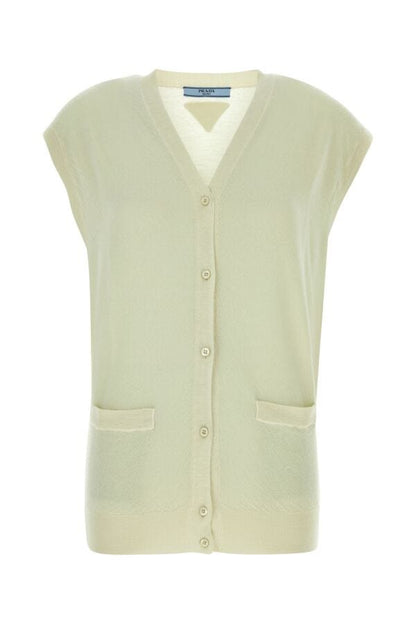 Prada Woman Pastel Green Cashmere Vest