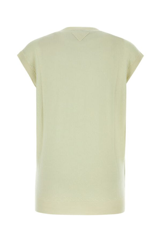 Prada Woman Pastel Green Cashmere Vest