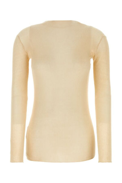 Prada Woman Beige Cotton Sweater