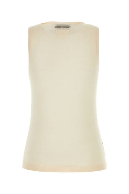 Prada Woman Skin Pink Cashmere Blend Vest