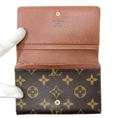 LOUIS VUITTON Portefeuille Tresor Bifold Wallet L-shaped Coin Pocket Monogram M61736