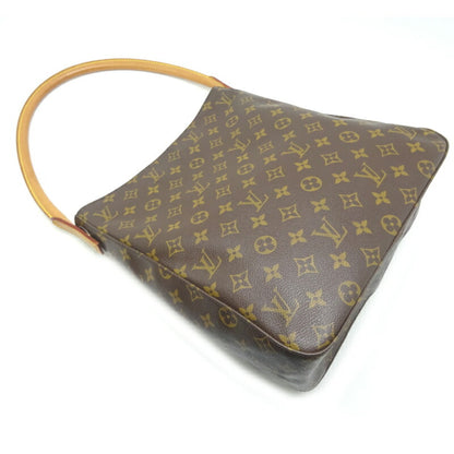 LOUIS VUITTON Looping GM Women's Shoulder Bag M51145 Monogram Ebene [Brown]