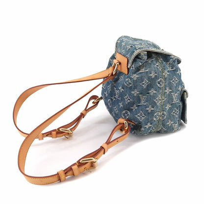 LOUIS VUITTON Monogram Denim Sac A Dos PM Backpack Rucksack Blue M95057