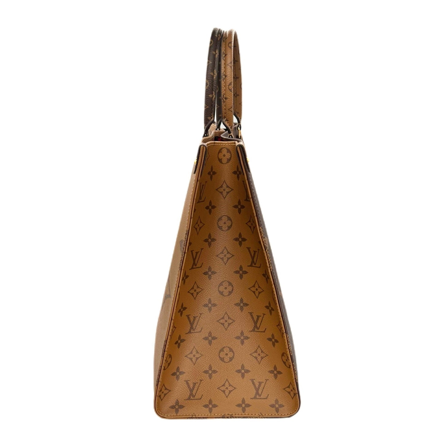 LOUIS VUITTON M45320 Monogram Giant Reverse On the Go GM Brown Men's Women's Unisex RFID Tote Bag