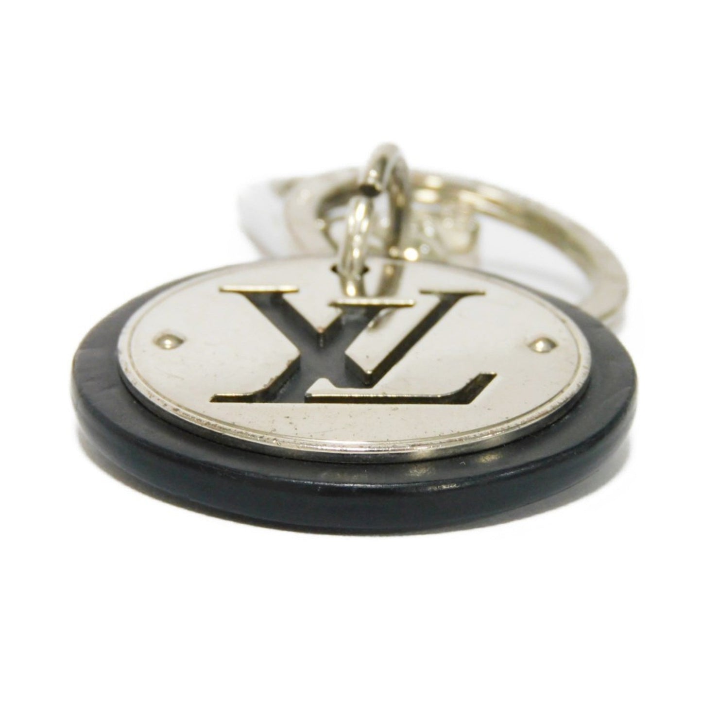 LOUIS VUITTON Keychain LV Cut Circle Signature Black Old Model Bag Charm Logo Noir M67362 Men's