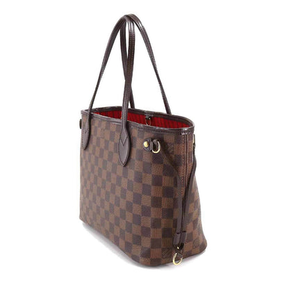 LOUIS VUITTON Damier Neverfull PM Tote Bag Ebene N51109 Brown