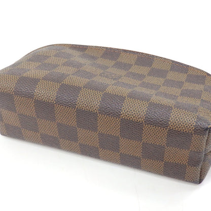 LOUIS VUITTON Damier Pochette Tick PM Women's N47516 Ebene Cosmetic Case