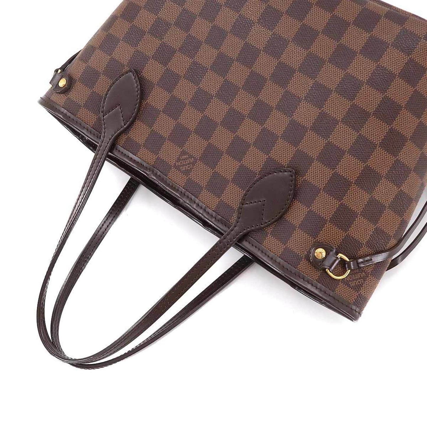 LOUIS VUITTON Damier Neverfull PM Tote Bag Ebene N51109 Brown