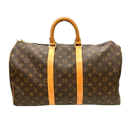 LOUIS VUITTON Monogram Keepall 45 Shoulder Boston Bag M41428 FL0060 Men Women