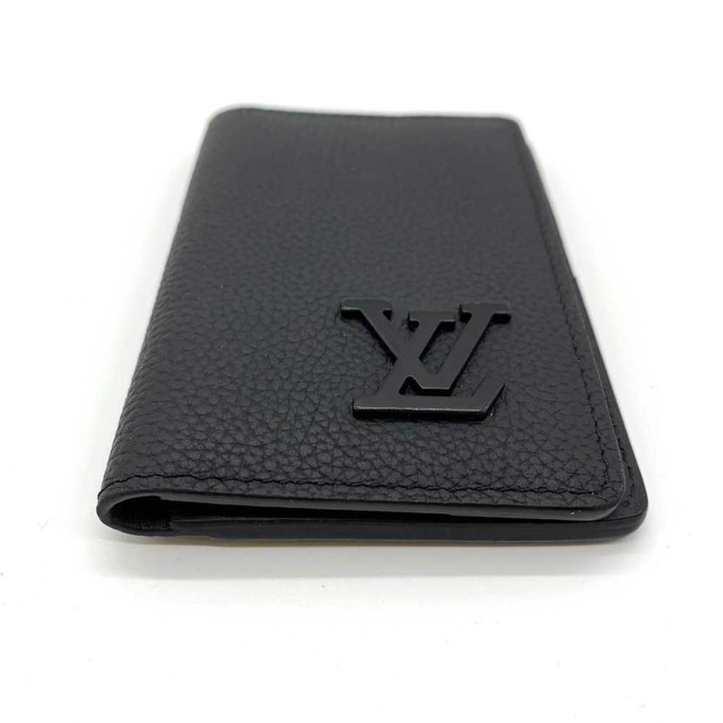 LOUIS VUITTON Accessories LV Aerogram Organizer De Poche Noir Black Card Case Business Holder Square Men's Grain Calf Leather M69979 LOUISVUITTON