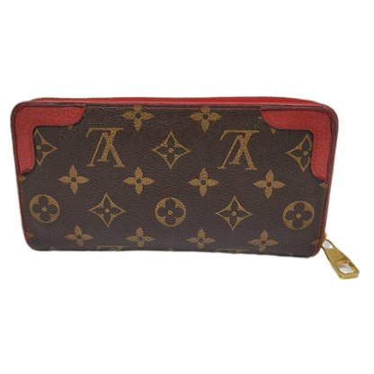 LOUIS VUITTON Monogram Retiro Zippy M61854 M12270 Long Wallet Threes