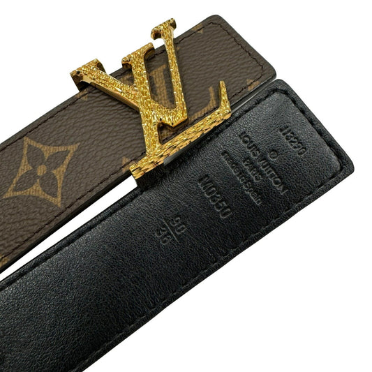 LOUIS VUITTON Belt LV Initial 30MM Monogram M0350 JJ3290 90cm Men's Women's