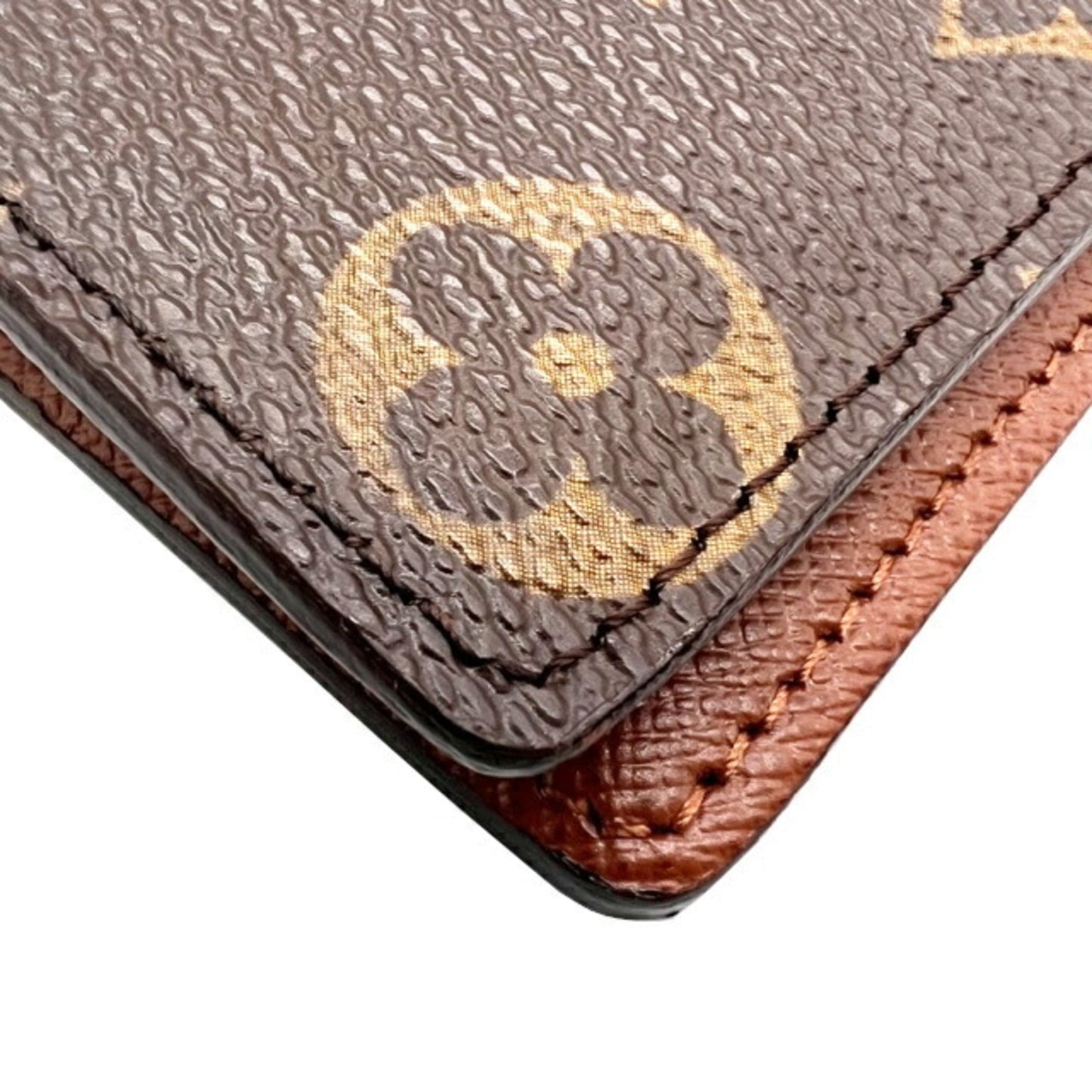 LOUIS VUITTON Portefeuille Brazza Monogram M66540 SR2099 Bifold Long Wallet Brown Men's Women's