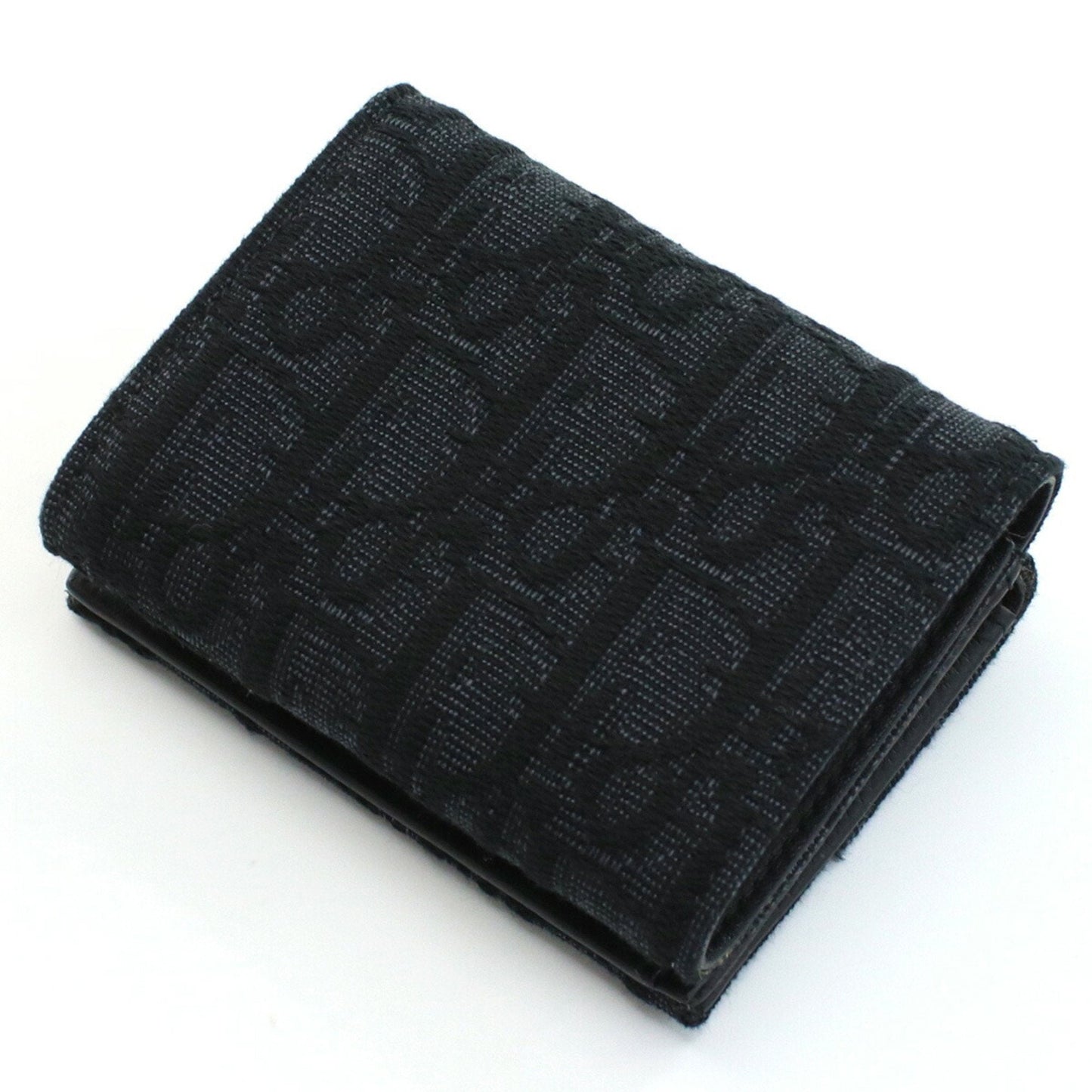 CHRISTIAN DIOR Dior 2OBBC110 Trifold Wallet Black Men's