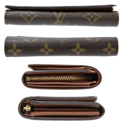 LOUIS VUITTON Portefeuille Tresor Bifold Wallet L-shaped Coin Pocket Monogram M61736