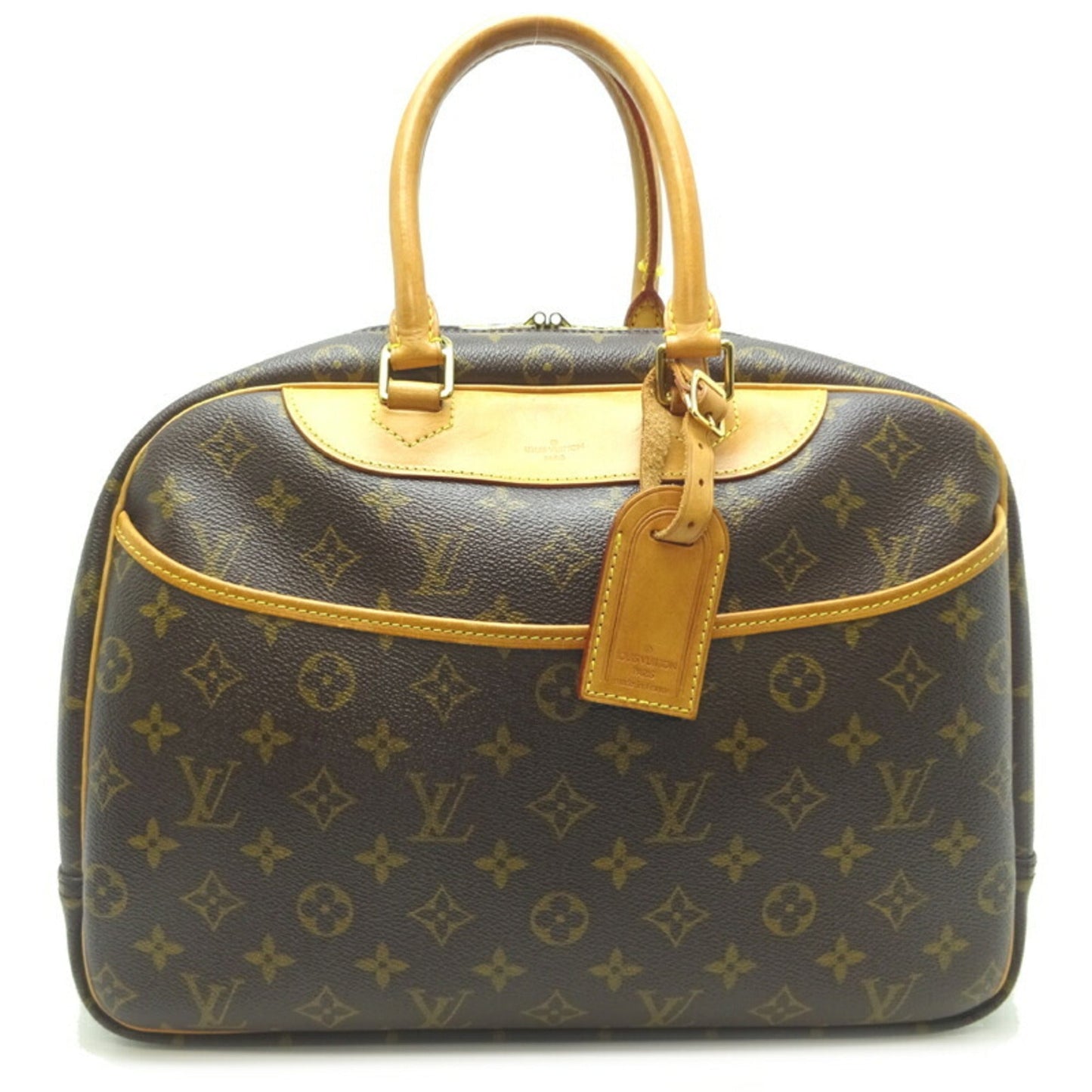 LOUIS VUITTON Deauville [Bowling Vanity] Women's Handbag M47270[] Monogram Ebene [Brown]