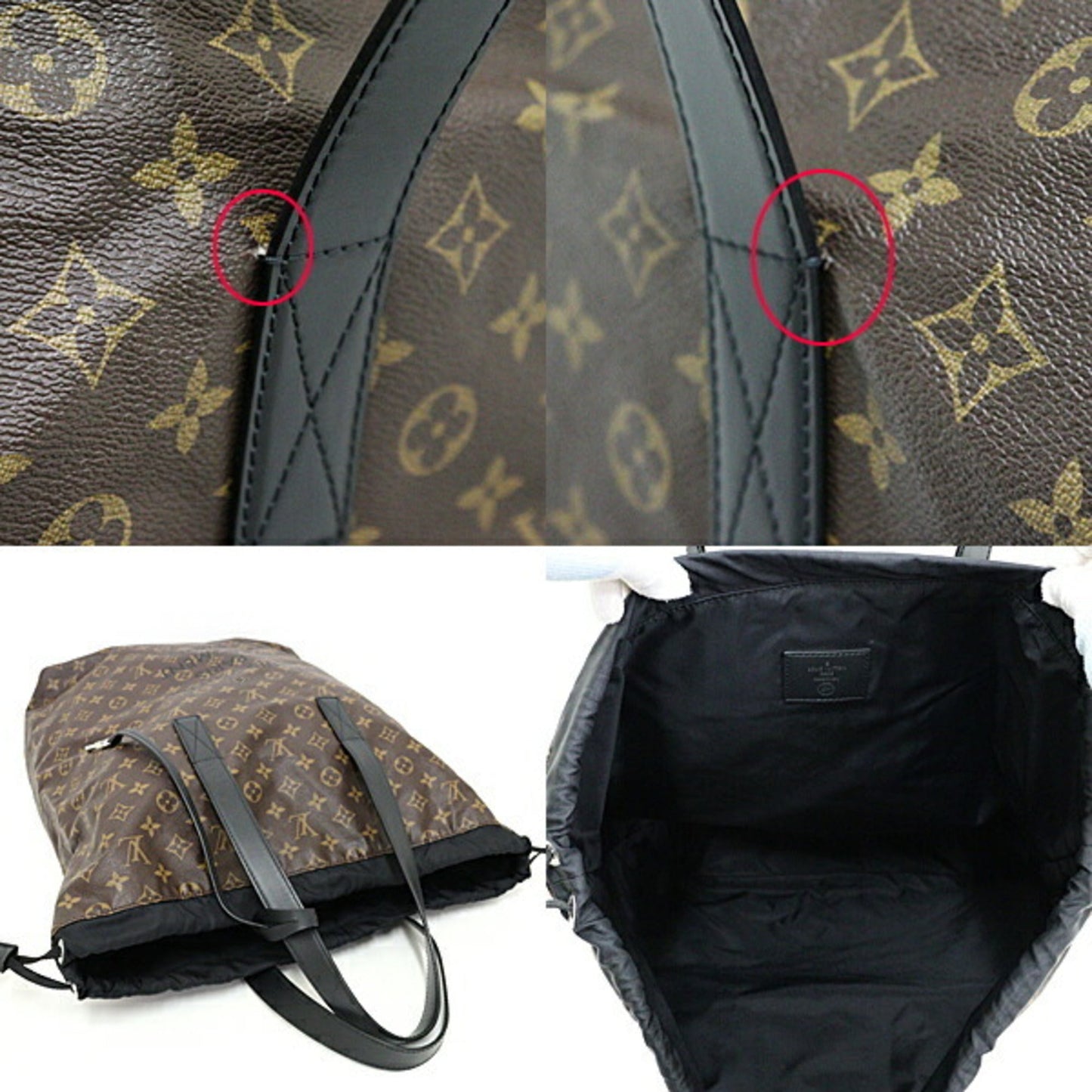 LOUIS VUITTON Fragment Hippo Light Fujiwara Hiroshi Collaboration Macassar Tote Bag M43416