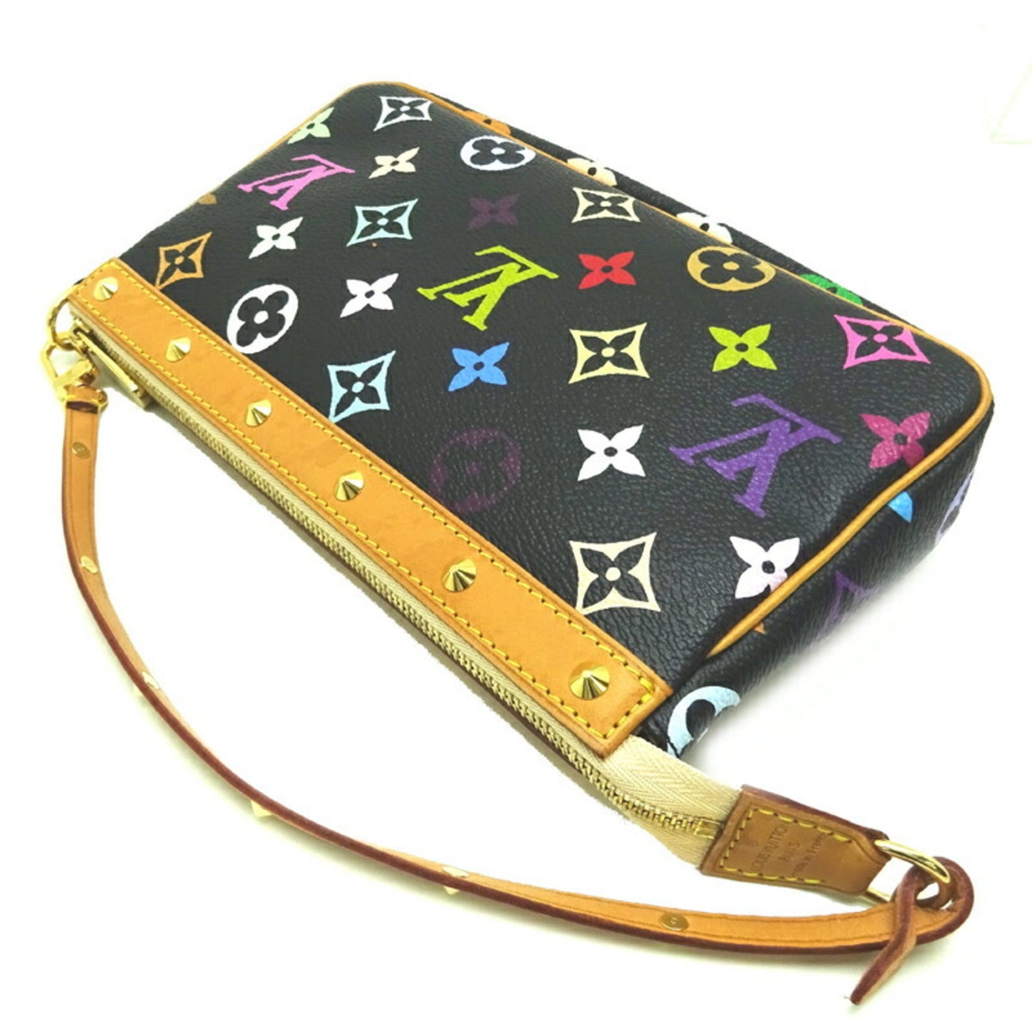 LOUIS VUITTON Pochette Accessory Women's Pouch M92648 Monogram Multicolor Noir [Black]