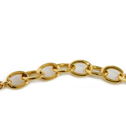 LOUIS VUITTON Bracelet LV Iconic Circle Strass Gold Monogram Flower Clear M00587 Women's Accessories Jewelry