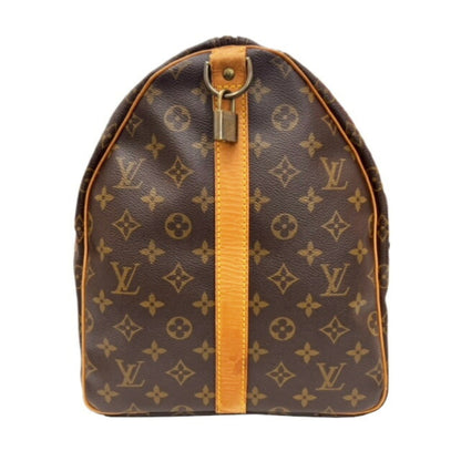 LOUIS VUITTON Monogram Keepall Bandouliere 55 Boston Bag M41414 SP1901 Men's Women's Shoulder Key Missing