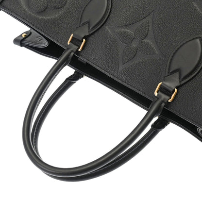 LOUIS VUITTON Monogram Empreinte On the Go GM Noir M44925 Women's Leather Handbag