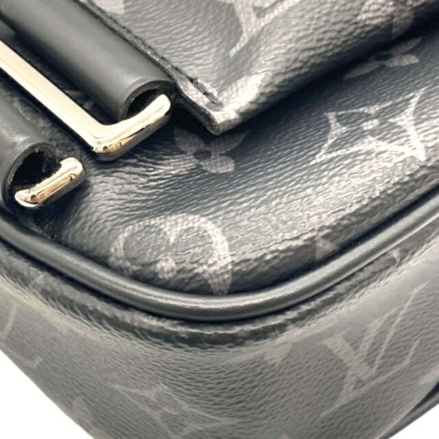 LOUIS VUITTON Bum Bag Monogram Eclipse M42906 Handbag Shoulder Body Black Women Men