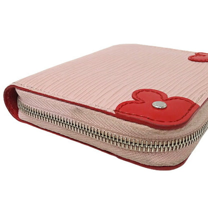 LOUIS VUITTON Wallet Epi Blooming Corner Women's Coin Case Zippy Purse Rose Ballerine M62971 Pink Round