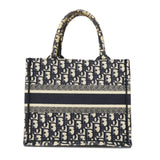 CHRISTIAN DIOR  Book Tote Small Women's Canvas Tote Bag Navy