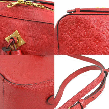 LOUIS VUITTON Crossbody Shoulder Bag Handbag Monogram Emprene Saintonge Red Gold Women's M44606