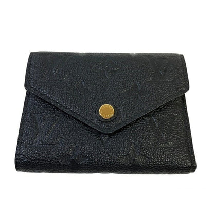 LOUIS VUITTON Monogram Empreinte Portefeuille Victorine M64060 Trifold Wallet Unisex