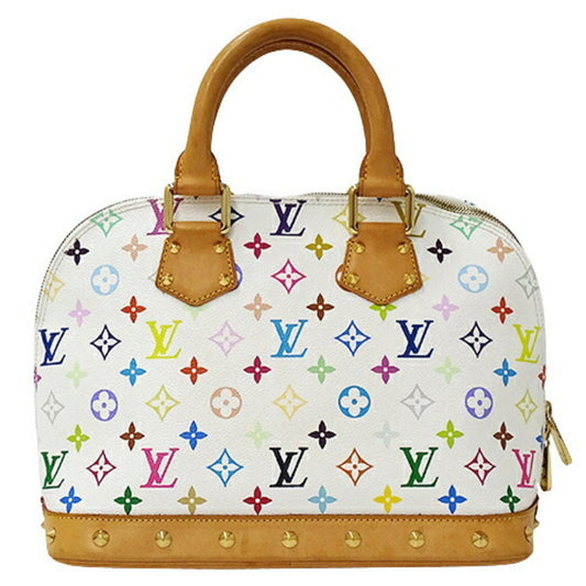 LOUIS VUITTON Bag Monogram Multicolor Women's Handbag Alma Bronne M92647 White Studs