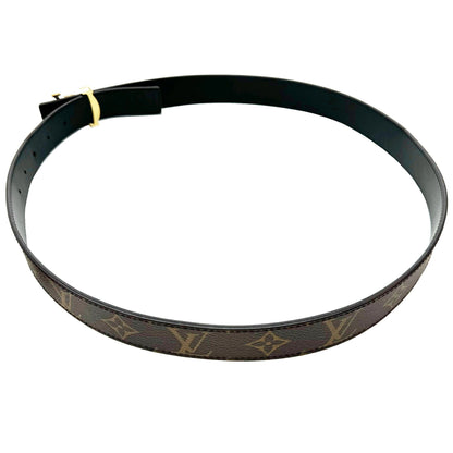 LOUIS VUITTON Belt LV Initial 30MM Monogram M0350 JJ3290 90cm Men's Women's