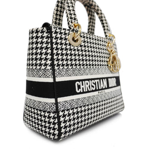 CHRISTIAN DIOR  Lady Dior Handbag Women's Canvas Handbag,Shoulder Bag