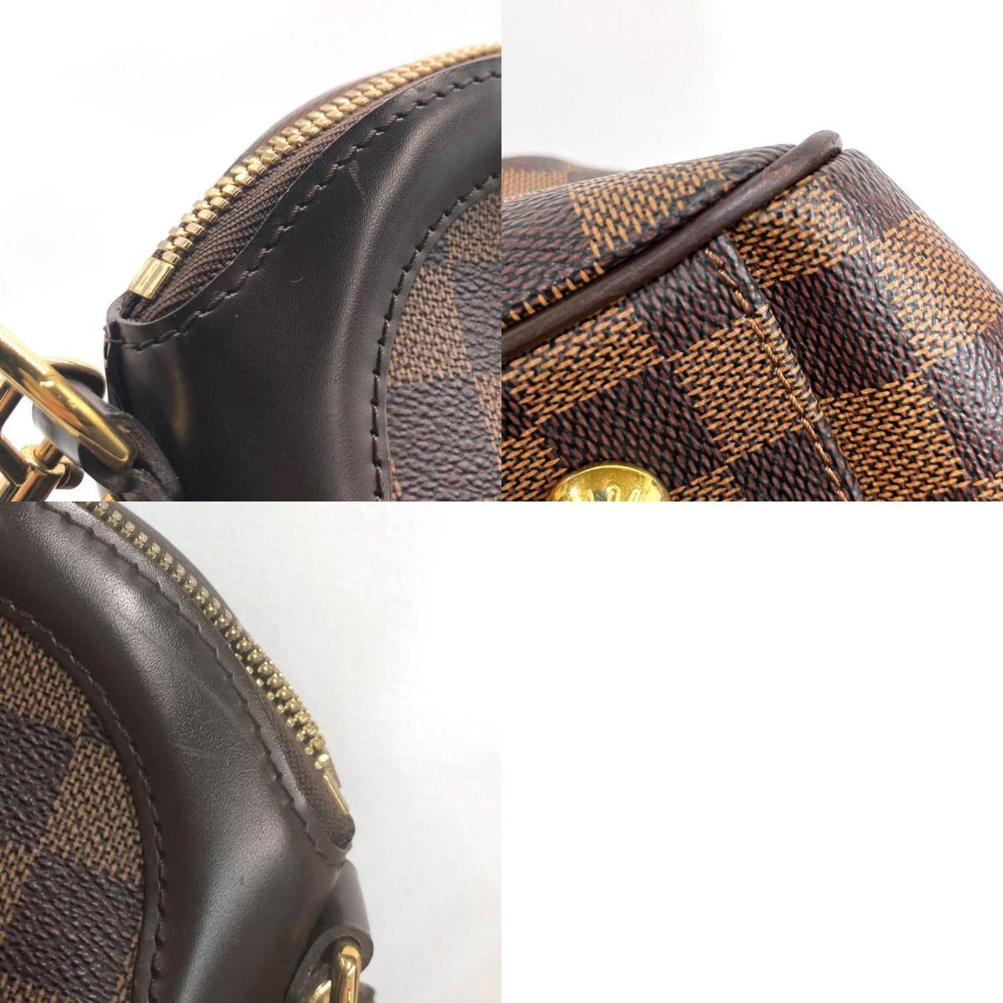 LOUIS VUITTON Handbag Shoulder Bag Damier Trevi PM Canvas Brown Ladies