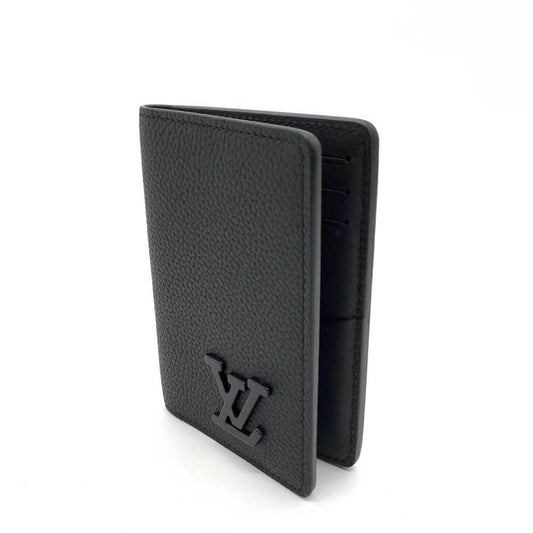 LOUIS VUITTON Accessories LV Aerogram Organizer De Poche Noir Black Card Case Business Holder Square Men's Grain Calf Leather M69979 LOUISVUITTON