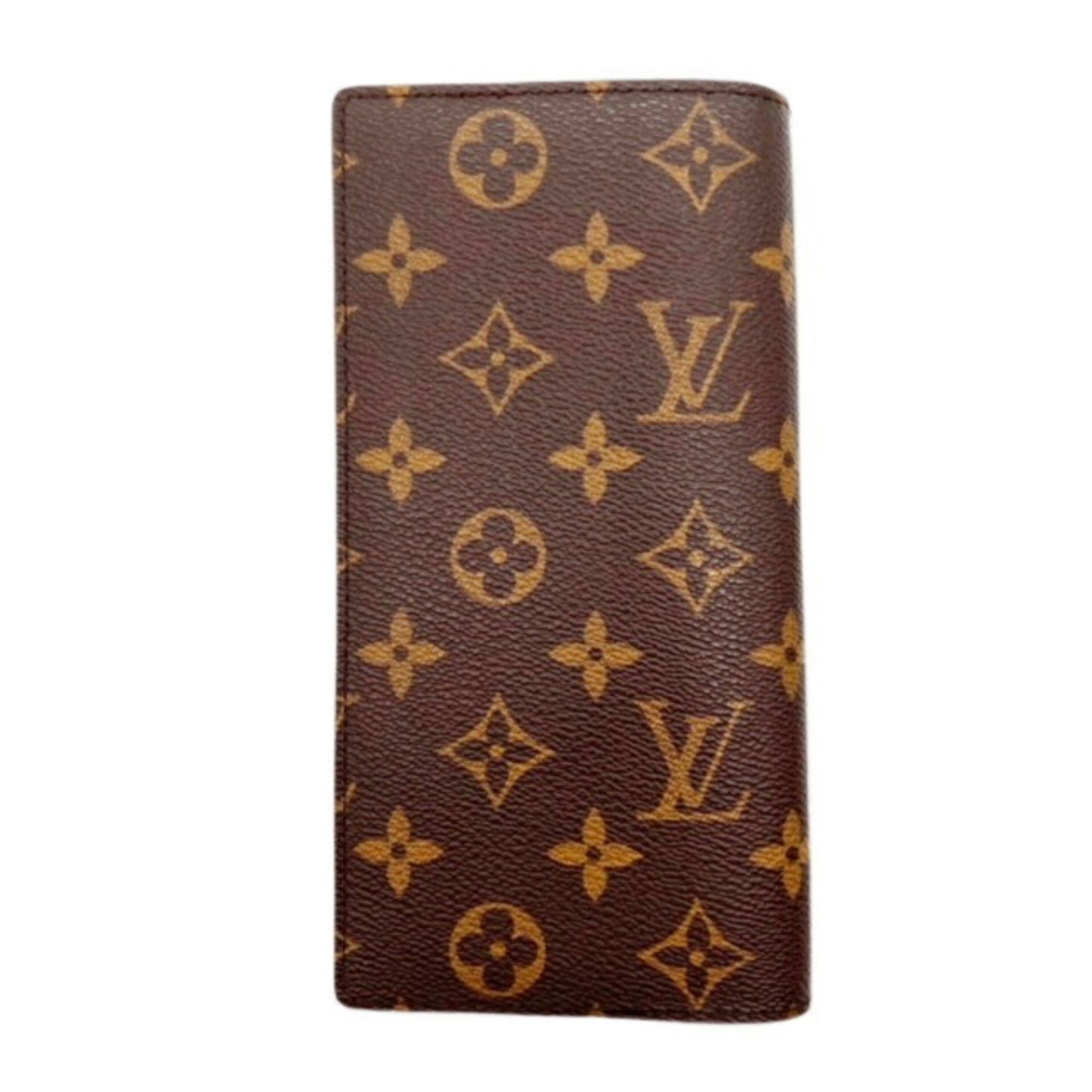 LOUIS VUITTON Portefeuille Brazza Monogram M66540 SR2099 Bifold Long Wallet Brown Men's Women's