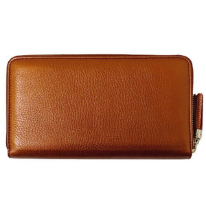GUCCI Wallet Women's Long Soho Leather Orange 308280 Metallic Tassel Round