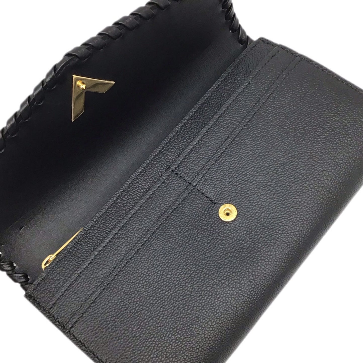 LOUIS VUITTON Portefeuille Very M62059 MI4138 Long Wallet Leather Goods Flap G Hardware V Monogram Black Women Men Unisex