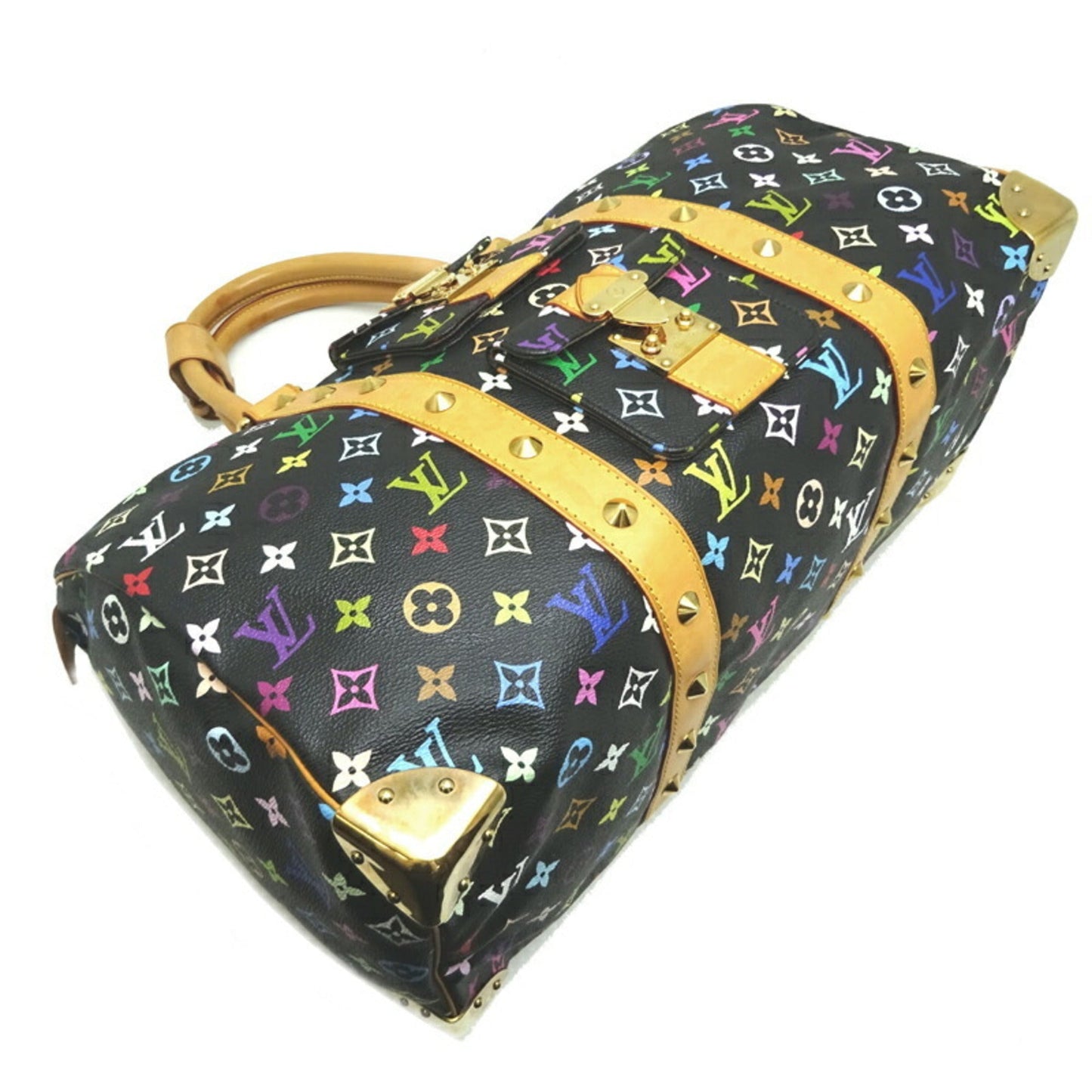 LOUIS VUITTON Keepall 45 Women's/Men's Boston Bag M92640 Monogram Multicolor Noir