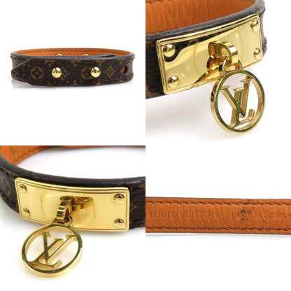 LOUIS VUITTON Bracelet Logomania Monogram Canvas/Metal Brown/Gold Women's M4150