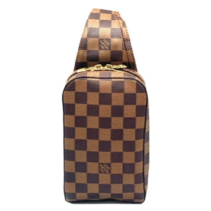 LOUIS VUITTON Damier Jeronimos N51994 Brown Waist Pouch Body Bag Men Women