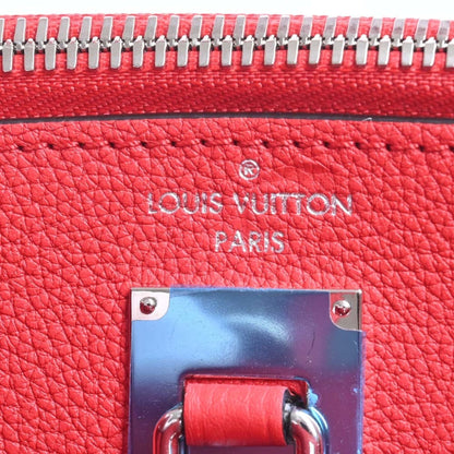 LOUIS VUITTON Leather City Steamer PM Handbag M51030 Red Ladies