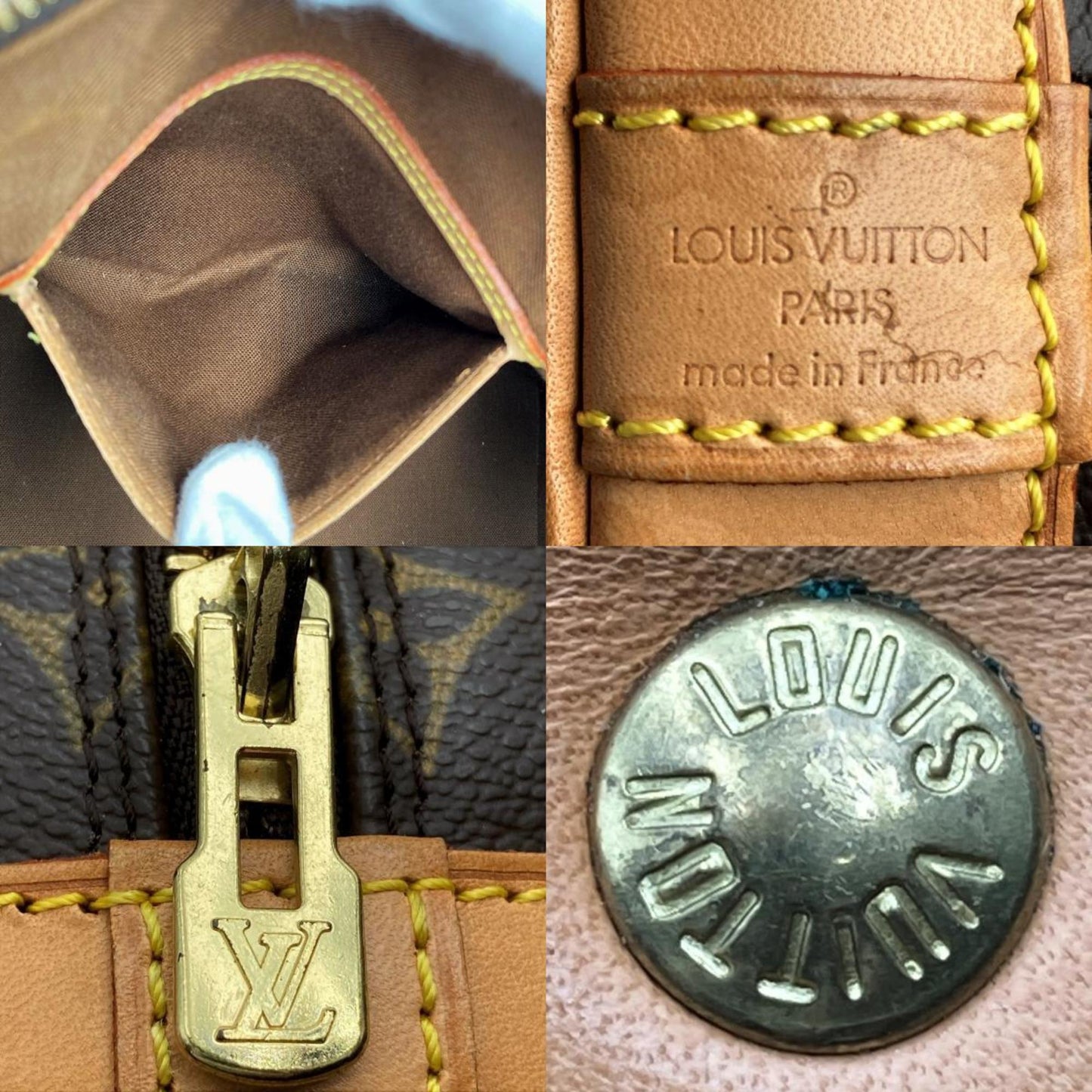 LOUIS VUITTON Alma [old] M51130 Monogram Handbag Brown PVC