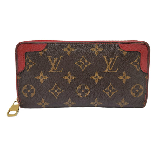 LOUIS VUITTON Monogram Retiro Zippy M61854 M12270 Long Wallet Threes