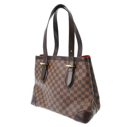 LOUIS VUITTON Damier Hampstead MM Brown N51204 Women's Canvas Handbag