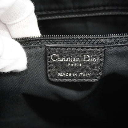 CHRISTIAN DIOR  Trotter Shoulder Bag Women's Canvas,Leather Black