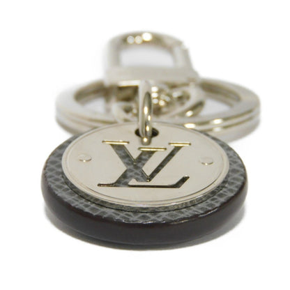 LOUIS VUITTON Keychain Portocle Neo LV Club Gray Circle Keyring Taiga Glacier M00034 Men's